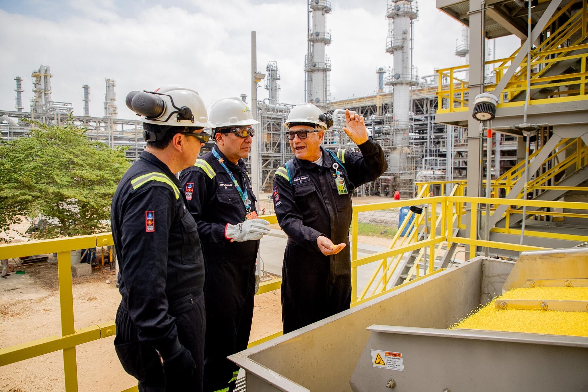 Ecopetrol marca hito histórico: Entra en operación la primera planta de peletizado de azufre en Colombia